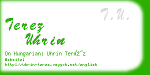 terez uhrin business card